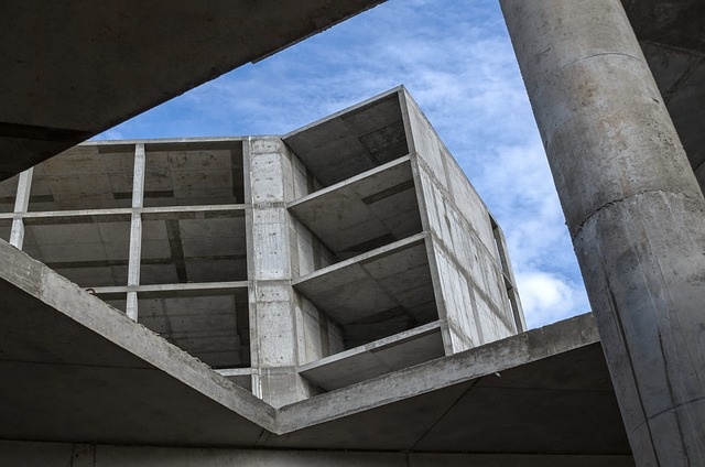 Edificio construido con una estructura de concreto